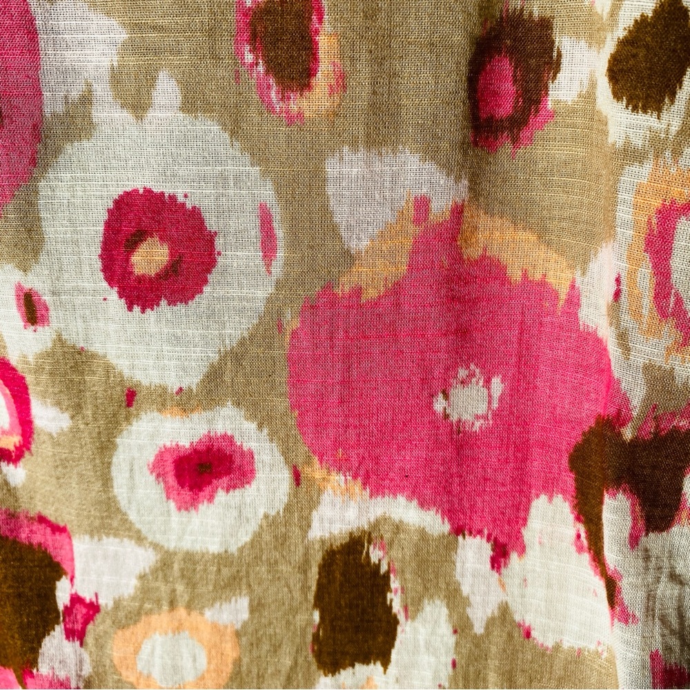 Banana Republic Pink and Tan Floral Skirt